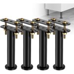Lot de 4 pieds de lit r�glables en hauteur de 8 � 12 cm - pieds de support moyens robustes pour cadre ...