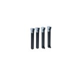 Lot de 4 pieds sommier 2f + 2 roulettes 25cm 30x30mm 96408 micel