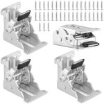 Lot de 4 pieds de table pliants de 0 � 90 � - charni�re pliante avec vis - support de support pliable ...