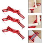 Lot de 4 pinces d'angle pour le travail du bois, pince � angle droit de 90 degr�s, �tau en bois r�glable ...