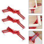 Lot de 4 pinces d'angle pour le travail du bois, pince � angle droit de 90 degr�s, �tau en bois r�glable ...