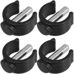 Lot de 4 pinces de fixation r�glables pour b�quilles et canne de marche, clips de poign�e s�curis�s pour ...
