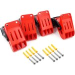 Lot de 4 pinces de lavage pour tapis de voiture, support pour tapis de voiture, pinces de fixation murale, ...