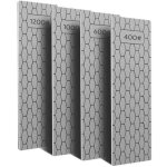 Lot de 4 plaques d'aff�tage diamant�es, pierre � aiguiser diamant�e avec surface en nid d'abeille, grain ...