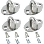 Lot de 4 plaque oeillet durables, crochet plafond charge lourde 4 cm, crochets de plafond de balcon, ...