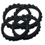 Lot de 4 pneus pour aspirateur robot irobot roomba (s�ries 500, 600, 700, 800, i7, s9, pneus de remplacement ...
