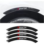 Lot de 4 protections d'ailes de voiture protections d'ailes en fibre de carbone protections d'ailes de ...