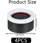 Lot de 4 rehausseurs r�glables en caoutchouc antid�rapant de 4, 3 � 5, 6 cm pour pieds de meubles de ...