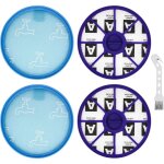 Lot de 4 replacement filtre lavable pi�ces et accessoires pour aspirateur dyson dc19, dc19t2, dc20, dc21, ...