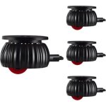 Lot de 4 roulettes autocollantes de 3, 5 cm pour meubles, bo�tes de rangement, seaux � serpilli�re, poulie ...