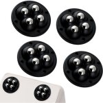 Lot de 4 roulettes autocollantes l�g�res - mini roulettes � billes 360�, capacit� totale 30 kg pour chaises ...