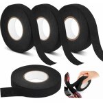 Lot de 4 ruban de c�bles noir, r�sistant � la chaleur rubans 2 tailles, ruban adh�sif isolant �lectrique, ...