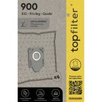 Lot de 4 sacs aspirateur pour eio et chromex topfilter premium