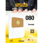 Lot de 4 sacs aspirateur tornado topfilter premium