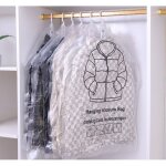 Lot de 4 sacs sous vide � suspendre, sac de compression sous vide suspendu, sacs de rangement transparents ...