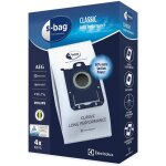 Lot de 4 sacs synth�tiques s - bag long performance e201s pour aspirateur aeg - electrolux philips