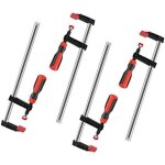 Lot de 4 serre - joints en forme de f en fonte mall�able ljeu de serres - joint � une main m�tallique ...