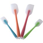 Lot de 4 spatules en silicone ? spatule flexible r�sistante � la chaleur 450f avec noyau en acier inoxydable ...