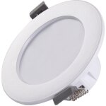 Lot de 4 spots encastr�s led 5w 8cm 3000k pour camping - car, bateau, fourgon, cuisine, salle de bain, ...