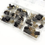 Lot de 40 balais de charbon pour moteur �lectrique, 10 tailles, universels, pour perceuse, machine, pour ...