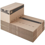 Lot de 40 cartons d�m�nagement xl 80 x 40 x 40 cm ? poign�es renforc�es ? capacit� 128 litres ? poids ...