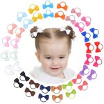 Lot de 40 mini n?uds �lastiques pour cheveux de 5 cm pour petites filles, accessoires pour enfants, tout ...