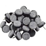 Lot de 40 patins ronds en feutre robustes � clouer pour pieds de meubles, chaises, tables, protections ...
