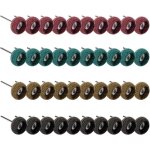 Lot de 40 roues de polissage abrasif de 25 mm, accessoires de polissage pour outils rotatifs dremel, ...