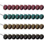 Lot de 40 roues de polissage abrasives pour outil rotatif dremel, meuleuse d'�tabli � bois, grain 80 ...
