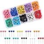Lot de 440 �pingles � nourrice de 32 mm, 11 couleurs, �pingles � nourrice en acier au carbone pour couvertures ...