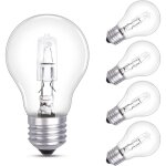 Lot de 5 ampoule e27 42w dimmable, ampoule globe a55 culot edison � vis, blanc chaud 2700k 570lm, ac ...