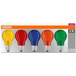 Lot de 5 ampoules led  filament star dcor color box e27 2w osram
