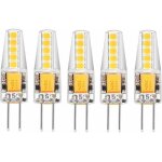 Lot de 5 ampoules led g4 blanc naturel 4000k ac / dc 12v 3w 200lm remplacement g4 20w halog�ne pas de ...