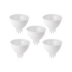 Sampa - lot 5 ampoules rflecteur led gu5. 3 eclairage 5w blanc chaud