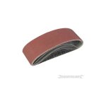 5 bandes abrasives 75 x 533 mm silverline assortiment 40, 60, 2x80, 120