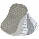 Lot de 5 bavoirs bb pour paule 100% coton monsieur bb