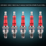 Lot de 5 bougies d'allumage racing � �lectrode unique pour scooter gy6 50cc 125cc 150cc