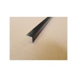 Lot 5 corni�res d'angle alu noir ral 9005 mat - couleur ext�rieur - longueur 150cm (2cm x 4cm) de 1mm ...