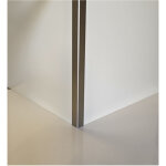Lot 5 corni�res d'angle aluminium anodis� bross� - �paisseur 1, 5 mm - long 150 cm (2 cm x 4 cm )