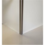 Lot 5 corni�res d'angle aluminium anodis� bross� - �paisseur 1, 5 mm - long 150 cm (3, 5 cm x 5 cm )