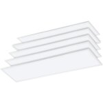 Arum lighting - lot de 4 dalles lumineuses led 40w 1200 x 300 mm température de couleur: blanc neutre ... Arum lighting - lot de 4 dalles lumineuses led 40w 1200 x 300 mm température de couleur: blanc neutre ...