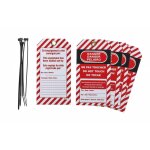 Thirard - lot de 5 �tiquettes 'danger - ne pas toucher' en polypropyl�ne pp langue fr / gb / es