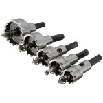 Lot de 5 forets � pointe en acier rapide for scie cloche en acier inoxydable et alliage m�tallique 16 ...