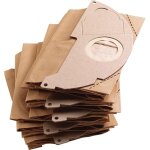 Lot de 5 k�rcher 6. 904 - 322. 0 sachet filtre papier accessoire pour les aspirateurs multifonctions ...