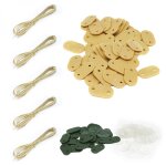 Lot de 5 kits de fixation pour brise vue, canisse anti - uv - beige linxor