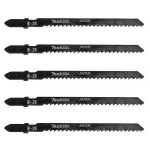 Lot de 5 lames de scie sauteuse makita a - 85771 pour bois et mtal