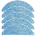 Lot de 5 lingettes de nettoyage lavables pour aspirateur robot ecovacs deebot u2 et u2 pro