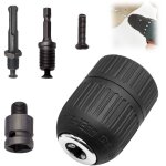 Lot de 5 mandrin perceuse pour mandrin sans cl�, tariere sds, adaptateur de visseuse � percussion, pour ...