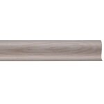 Lot de 5 - plinthe cache fils chene blanc en 6 x 250 cm