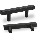 Lot de 5 poignee de meuble cuisine noir poign�e cuisine noire - poign�e porte cuisine noire poignee placard ...